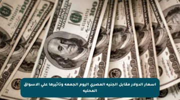 أسعار الدولار مقابل الجنيه المصري اليوم الجمعة وتأثيرها على الأسواق المحلية